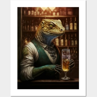 Lizard Bartender Posters and Art